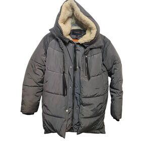 Cherté Quilted Faux Fur-Lined Puffer Coat Women's size S‎